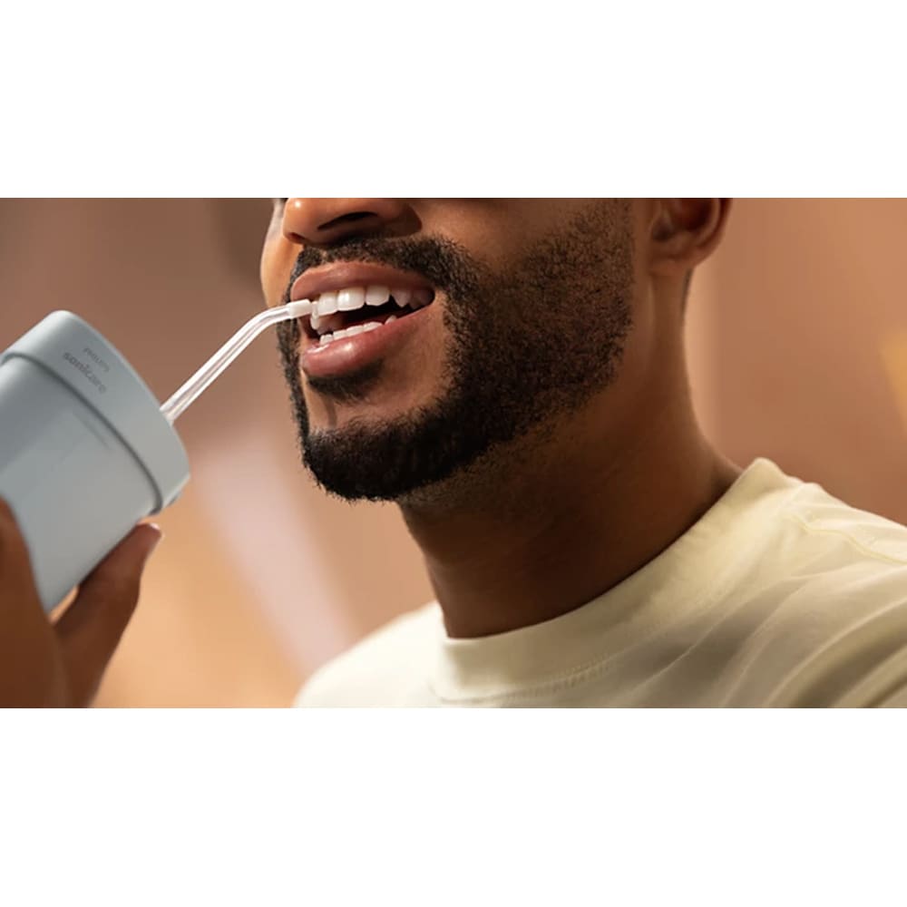 Irigator bucal PHILIPS Sonicare Compact Flosser 1000 HX3333/24, 2 capete, albastru