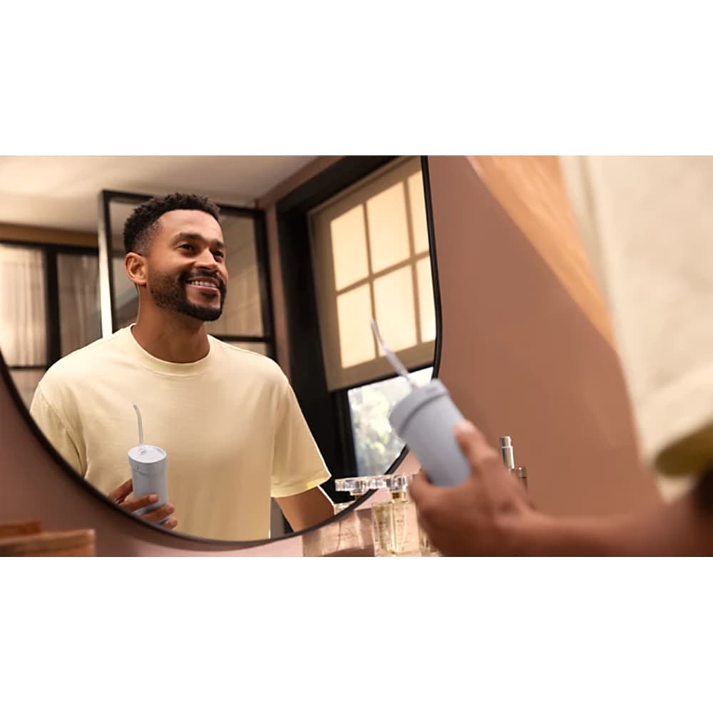 Irigator bucal PHILIPS Sonicare Compact Flosser 1000 HX3333/24, 2 capete, albastru