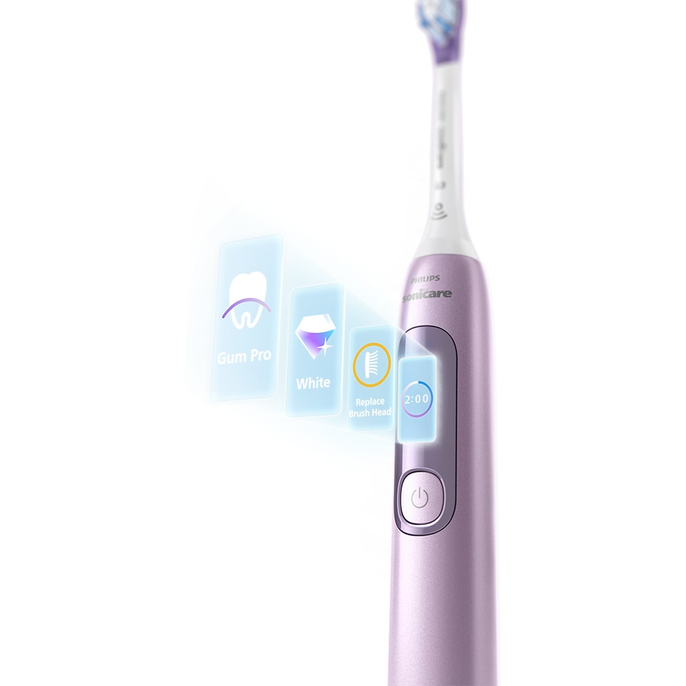 Periuta de dinti electrica PHILIPS Sonicare Advanced Clean HX3792/12, 31000 miscari/min, 5 programe, 1 capat, roz