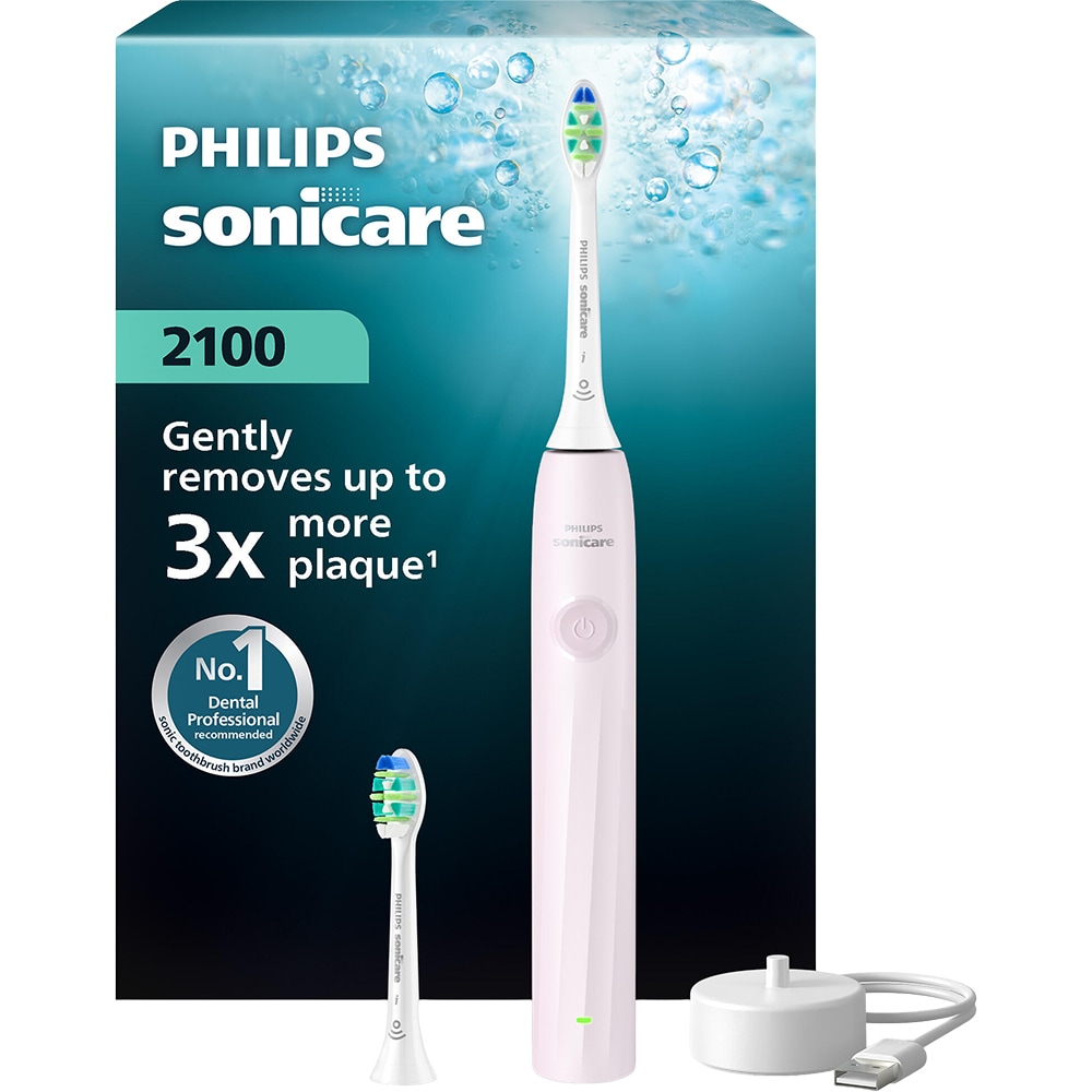 Periuta de dinti electrica PHILIPS Sonicare HX4022/03, 31000 miscari/min, 1 program, 2 capate, roz