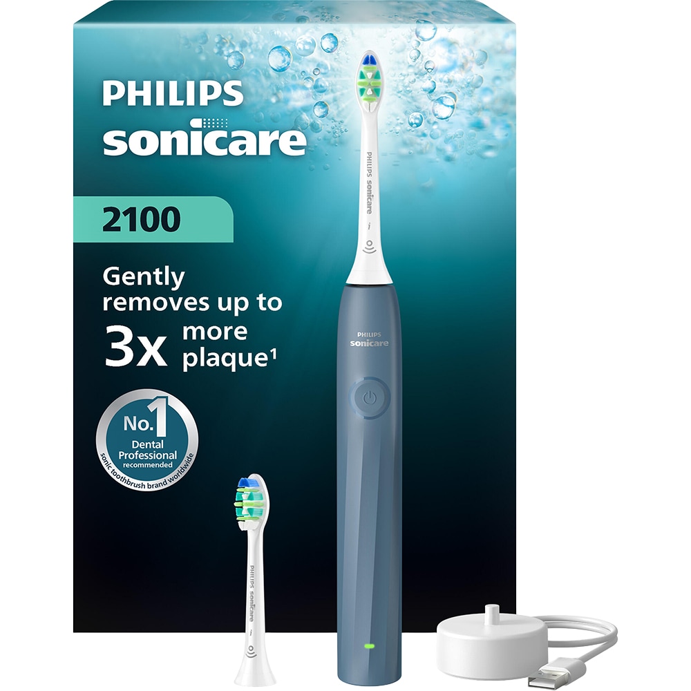 Periuta de dinti electrica PHILIPS Sonicare HX4022/04, 31000 miscari/min, 1 program, 2 capate, albastru