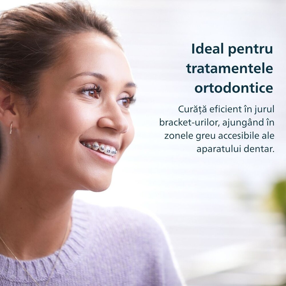 Periuta de dinti electrica PHILIPS Sonicare HX4022/03, 31000 miscari/min, 1 program, 2 capate, roz