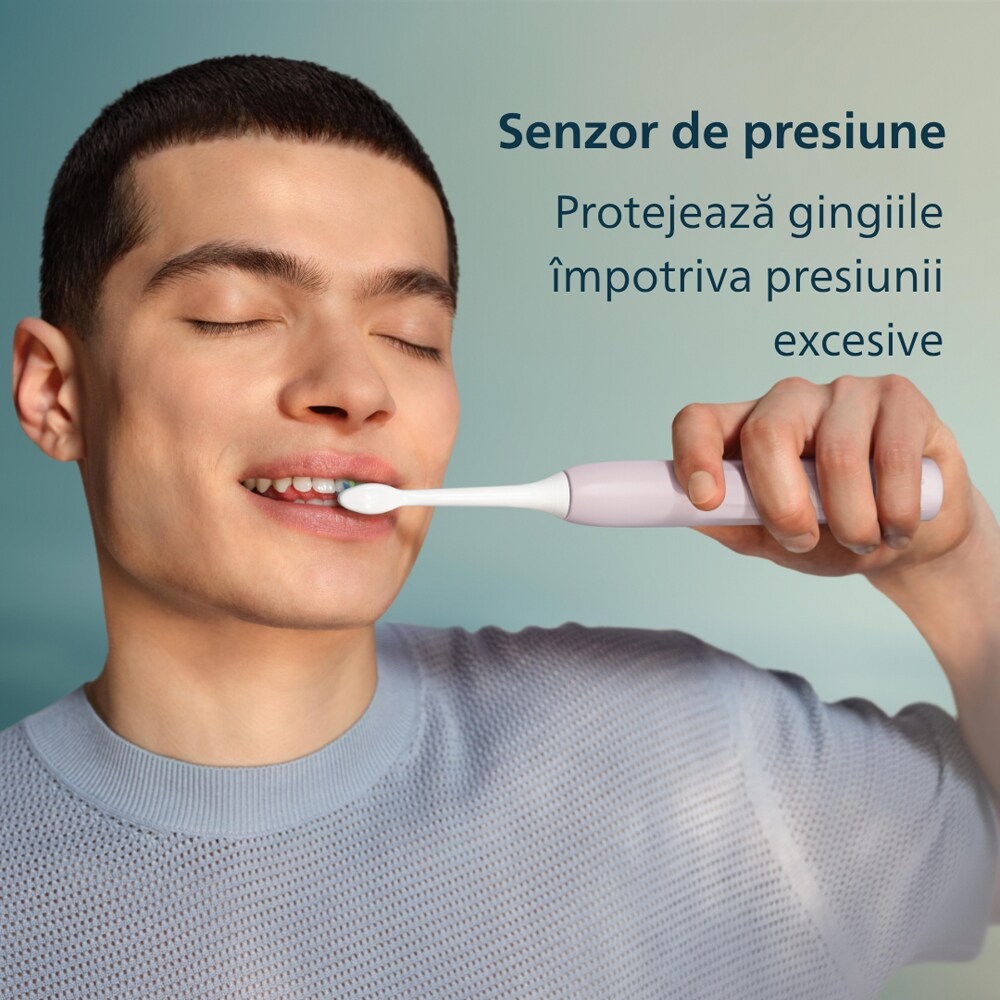 Periuta de dinti electrica PHILIPS Sonicare HX4022/03, 31000 miscari/min, 1 program, 2 capate, roz