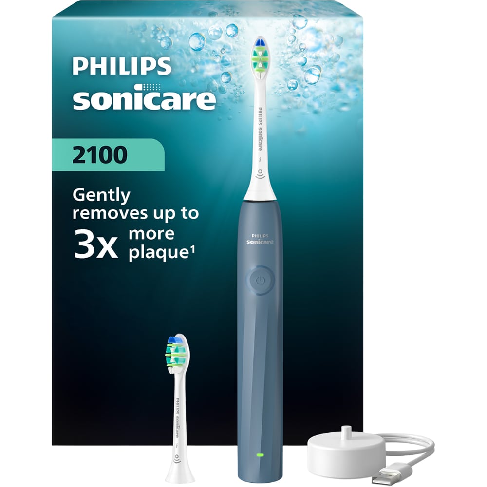 Periuta de dinti electrica PHILIPS Sonicare HX4022/04, 31000 miscari/min, 1 program, 2 capate, albastru