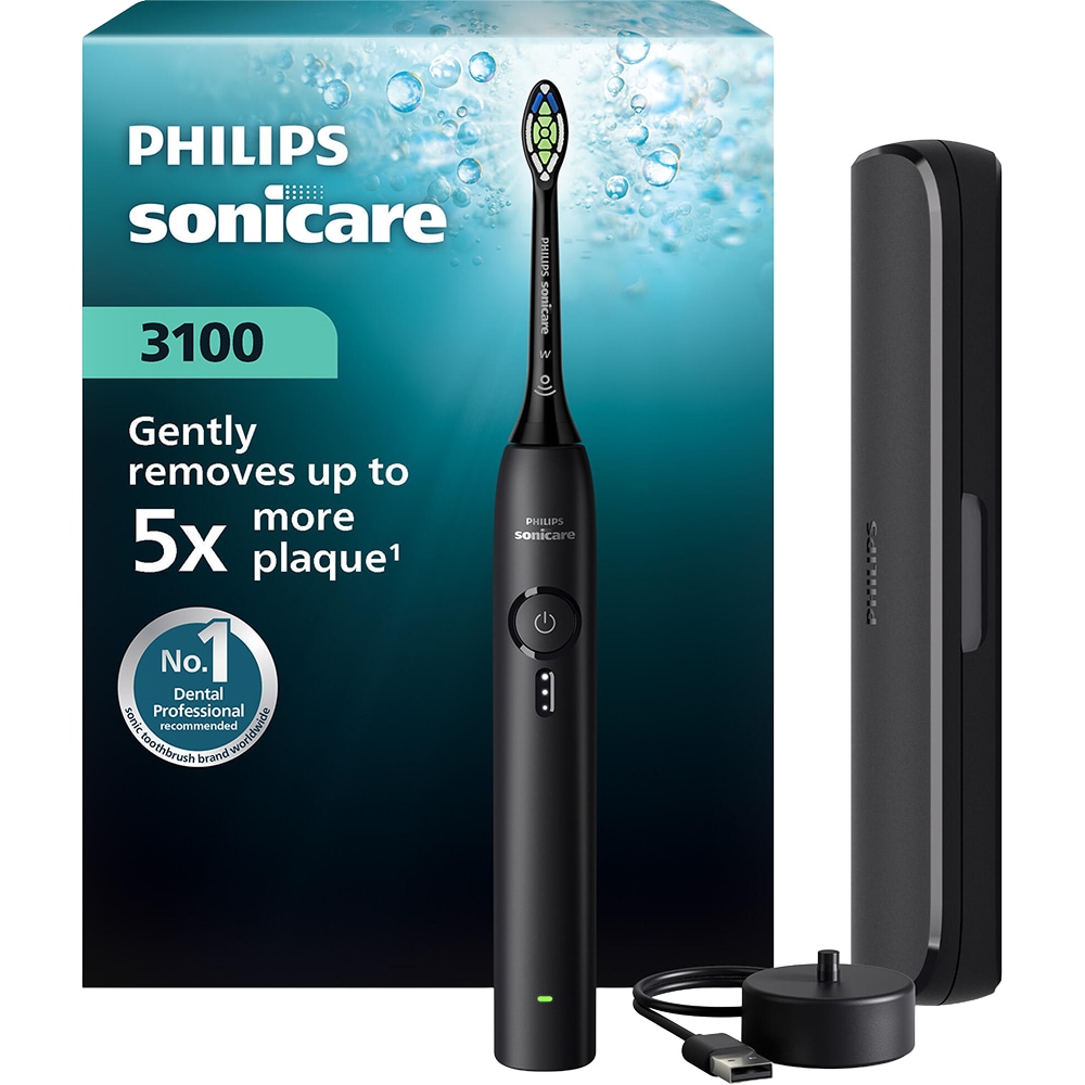 Periuta de dinti electrica PHILIPS Sonicare HX4033/32, 31000 miscari/min, 3 programe, 1 capat, negru