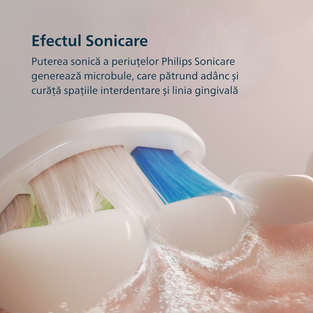 Periuta de dinti electrica PHILIPS Sonicare HX4033/21, 31000 miscari/min, 3 programe, 1 capat, alb