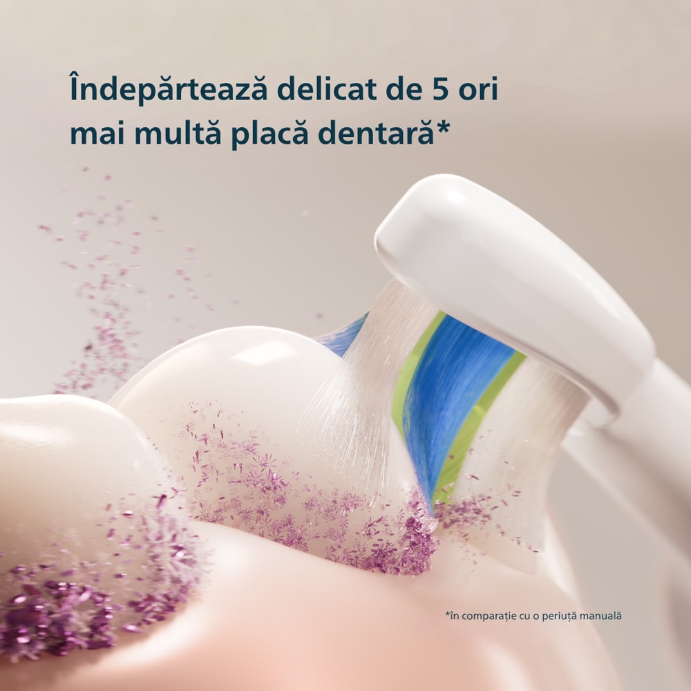Periuta de dinti electrica PHILIPS Sonicare HX4033/21, 31000 miscari/min, 3 programe, 1 capat, alb