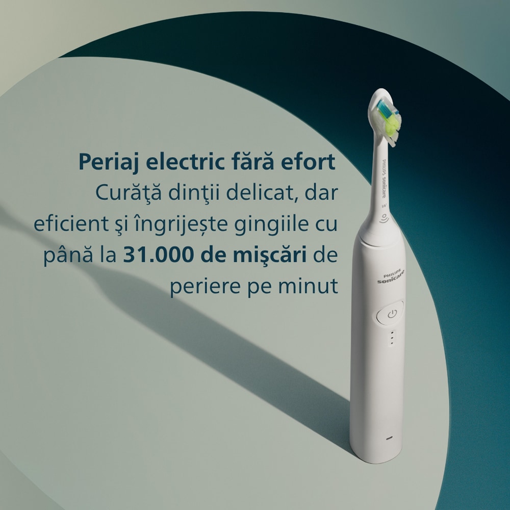 Periuta de dinti electrica PHILIPS Sonicare HX4033/21, 31000 miscari/min, 3 programe, 1 capat, alb