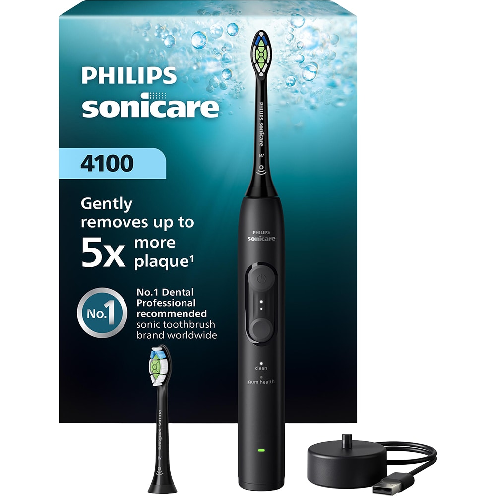 Periuta de dinti electrica PHILIPS Sonicare HX4042/52, 31000 miscari/min, 4 programe, 2 capate, negru