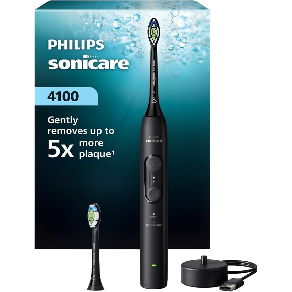 Periuta de dinti electrica PHILIPS Sonicare HX4042/52, 31000 miscari/min, 4 programe, 2 capate, negru