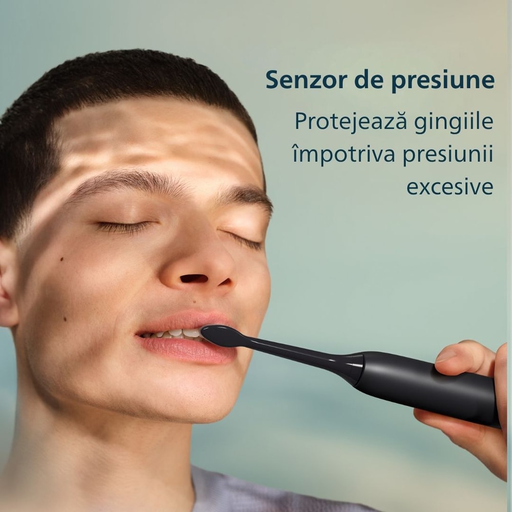 Periuta de dinti electrica PHILIPS Sonicare HX4042/52, 31000 miscari/min, 4 programe, 2 capate, negru