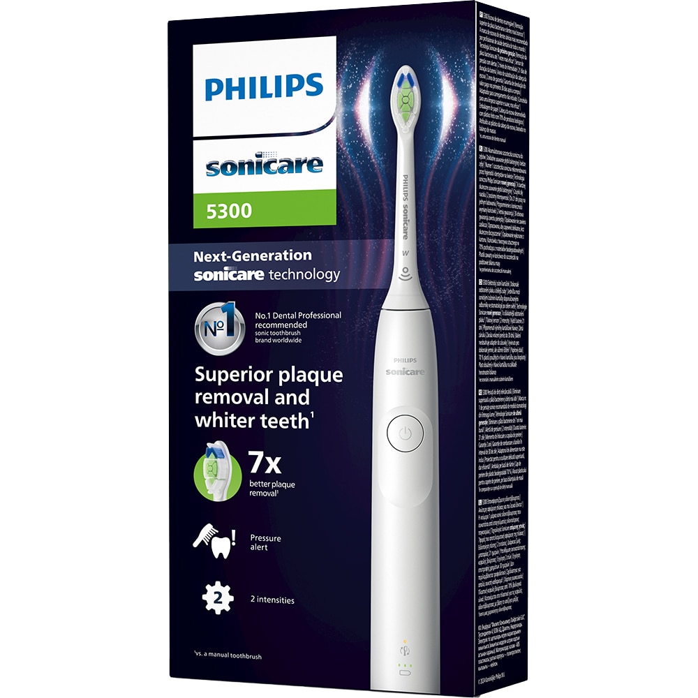 Periuta de dinti electrica PHILIPS Sonicare 5300 HX7108/01, 62000 miscari/min, 1 program, 1 capat, alb