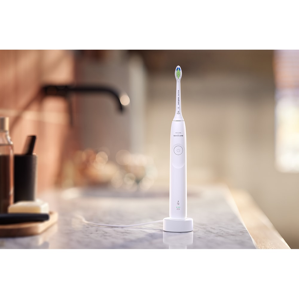 Periuta de dinti electrica PHILIPS Sonicare 5300 HX7108/02, 62000 miscari/min, 1 program, 1 capat, alb