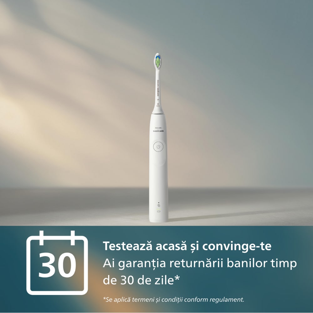 Periuta de dinti electrica PHILIPS Sonicare 5300 HX7108/01, 62000 miscari/min, 1 program, 1 capat, alb