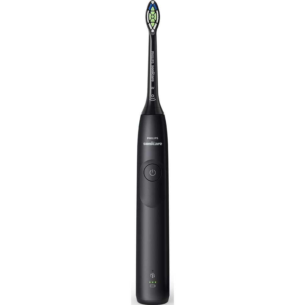Set 2 Periute de dinti electrice PHILIPS Sonicare 5300 HX7109/01, 62000 miscari/min, 1 program, 2 capete, alb-negru
