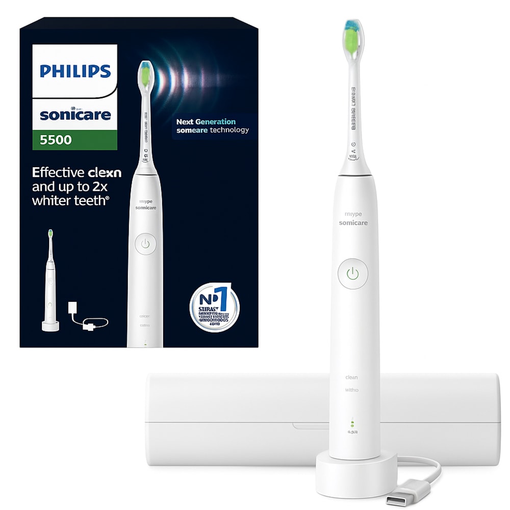 Periuta de dinti electrica PHILIPS Sonicare HX7110/02, 62000 miscari/min, 2 programe, 1 capat, alb