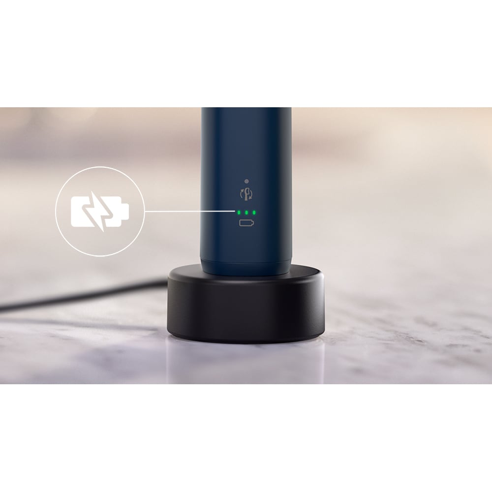 Periuta de dinti electrica PHILIPS Sonicare 5500 HX7113/01, 62000 miscari/min, 2 programe, 1 capat, albastru inchis