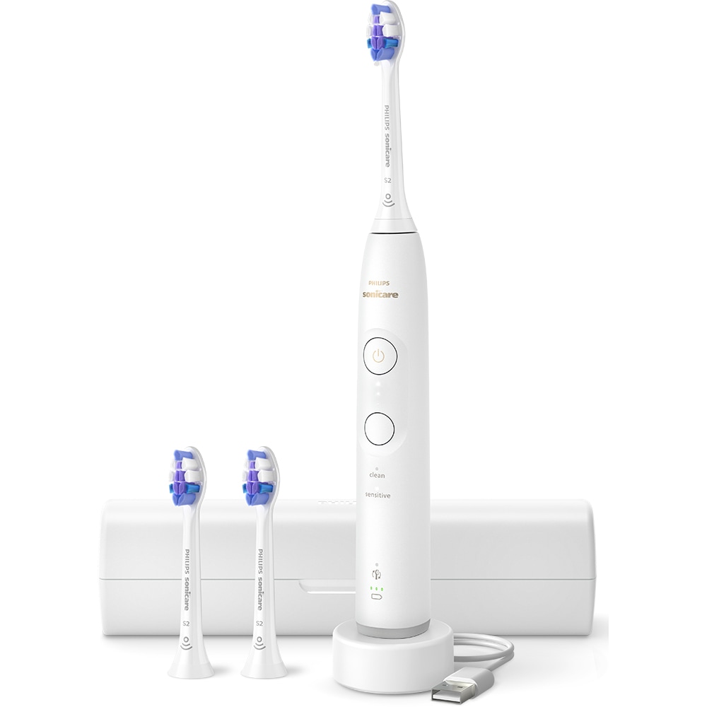 Periuta de dinti electrica PHILIPS Sonicare 6100 HX7400/02, 62000 miscari/min, 2 programe, 3 capete, alb