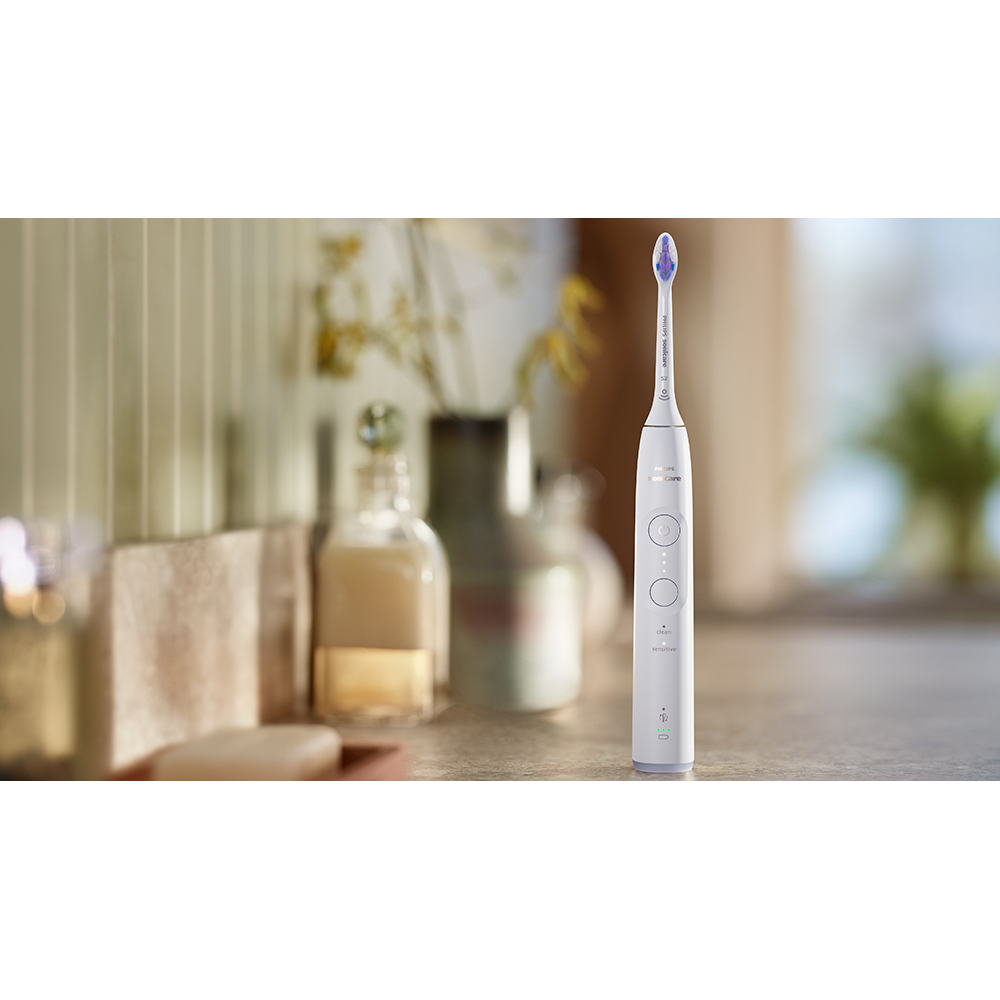 Periuta de dinti electrica PHILIPS Sonicare 6100 HX7400/02, 62000 miscari/min, 2 programe, 3 capete, alb