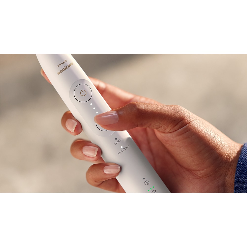 Periuta de dinti electrica PHILIPS Sonicare 6100 HX7400/02, 62000 miscari/min, 2 programe, 3 capete, alb