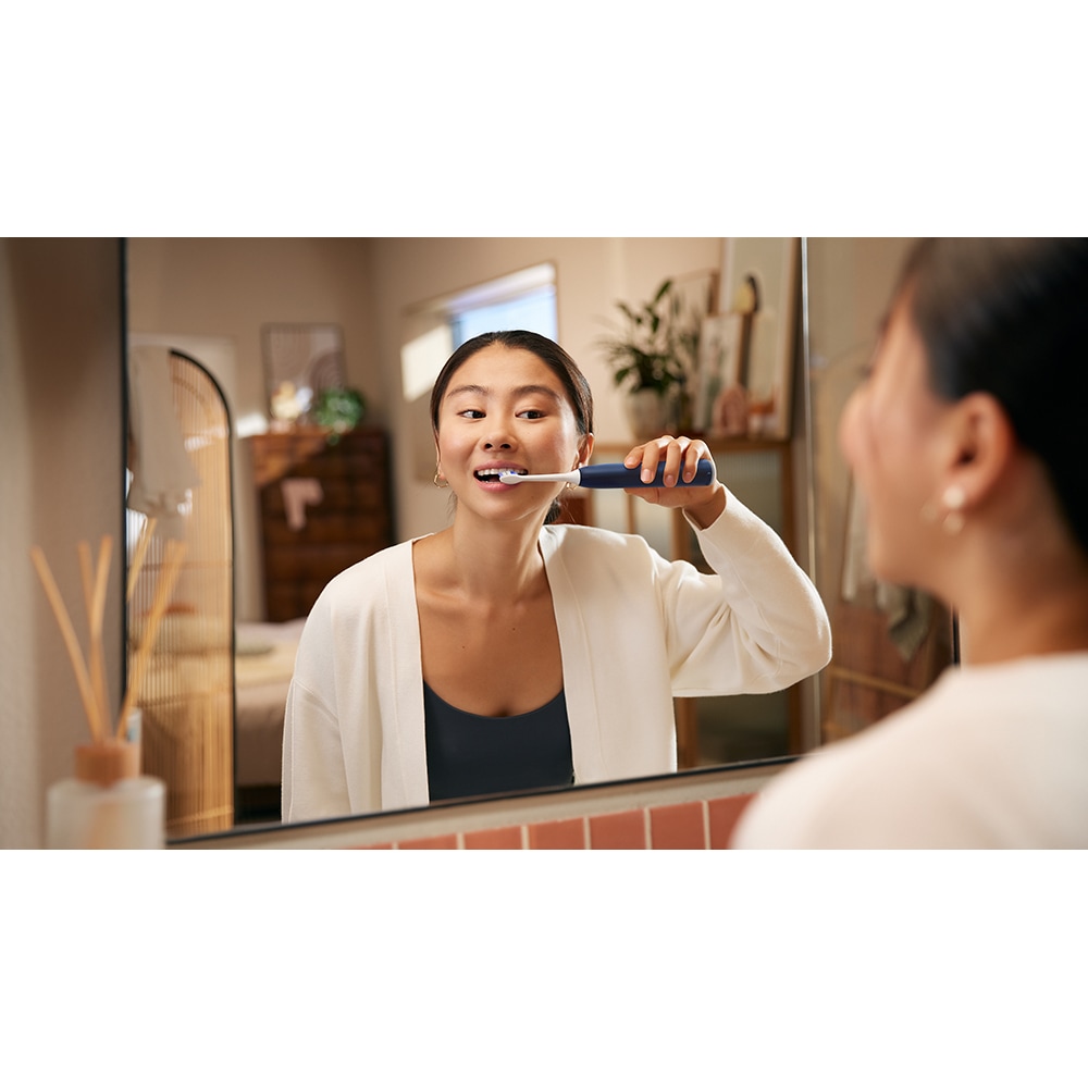 Periuta de dinti electrica PHILIPS Sonicare 6100 HX7403/05, 62000 miscari/min, 2 programe, 1 capat, albastru inchis