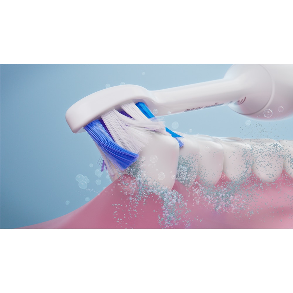 Periuta de dinti electrica PHILIPS Sonicare 6100 HX7406/02, 62000 miscari/min, 2 programe, 1 capat, albastru deschis