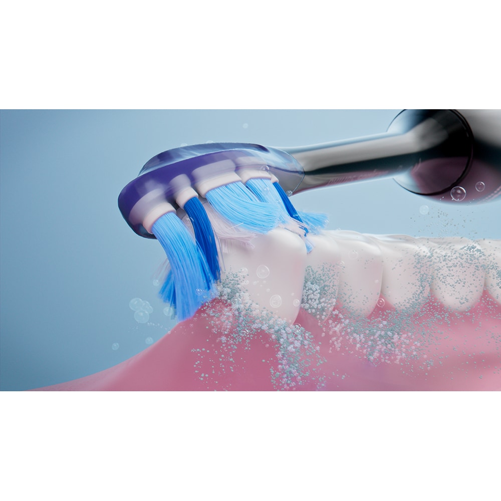 Periuta de dinti electrica PHILIPS Sonicare 7100 HX7423/01, 62000 miscari/min, 4 programe, 2 capete, albastru inchis