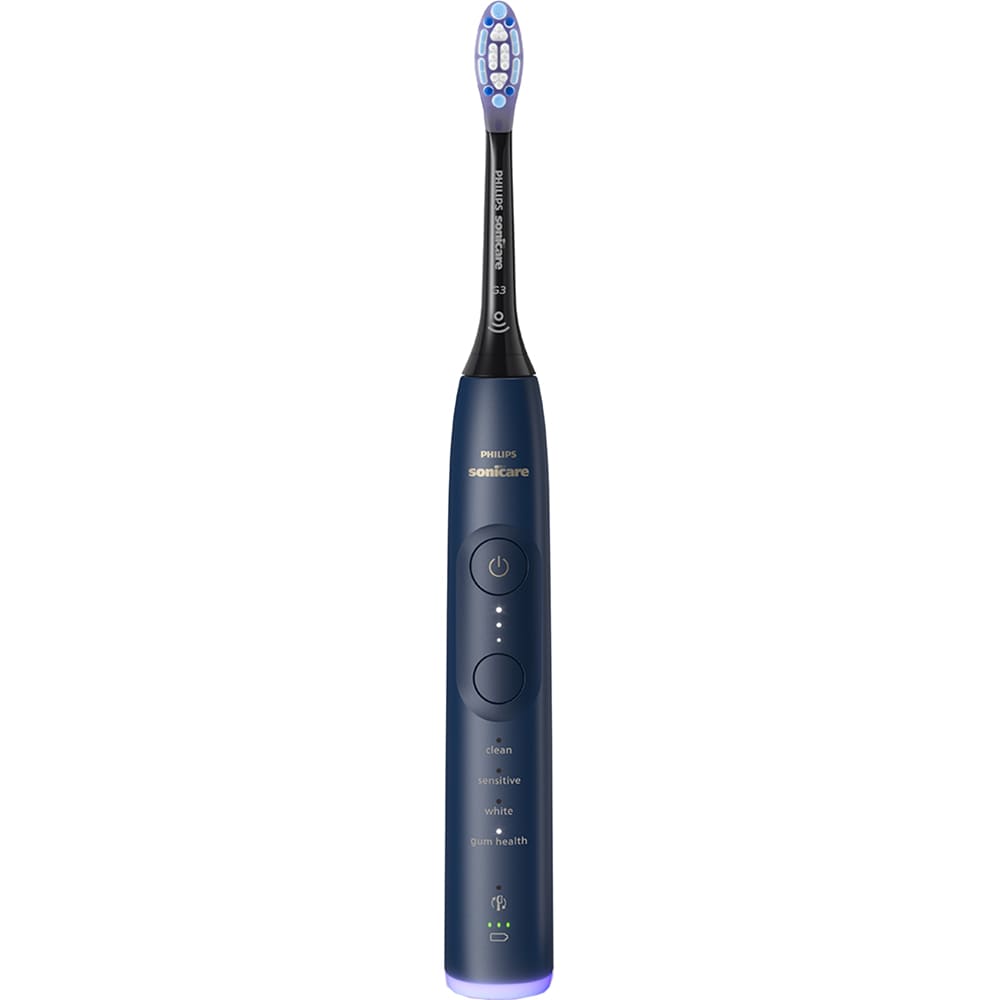 Periuta de dinti electrica PHILIPS Sonicare 7100 HX7423/01, 62000 miscari/min, 4 programe, 2 capete, albastru inchis