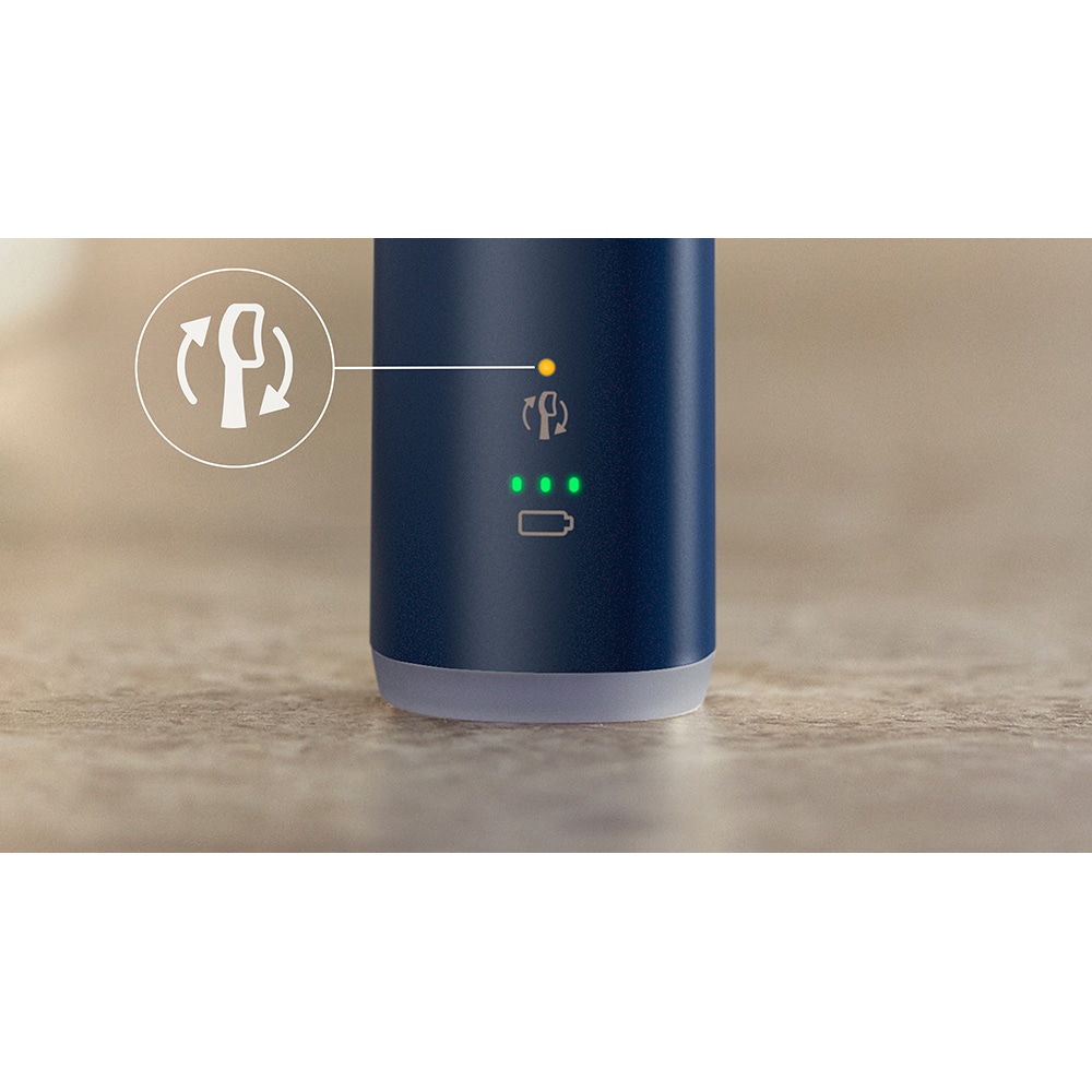 Periuta de dinti electrica PHILIPS Sonicare 7100 HX7423/01, 62000 miscari/min, 4 programe, 2 capete, albastru inchis