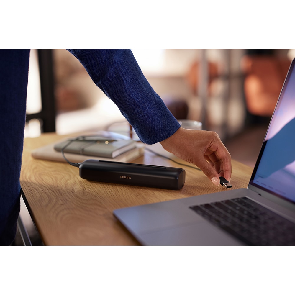 Set 2 Periute de dinti electrice PHILIPS Sonicare 7100 HX7429/02, 62000 miscari/min, 4 programe, 2 capete, alb-negru