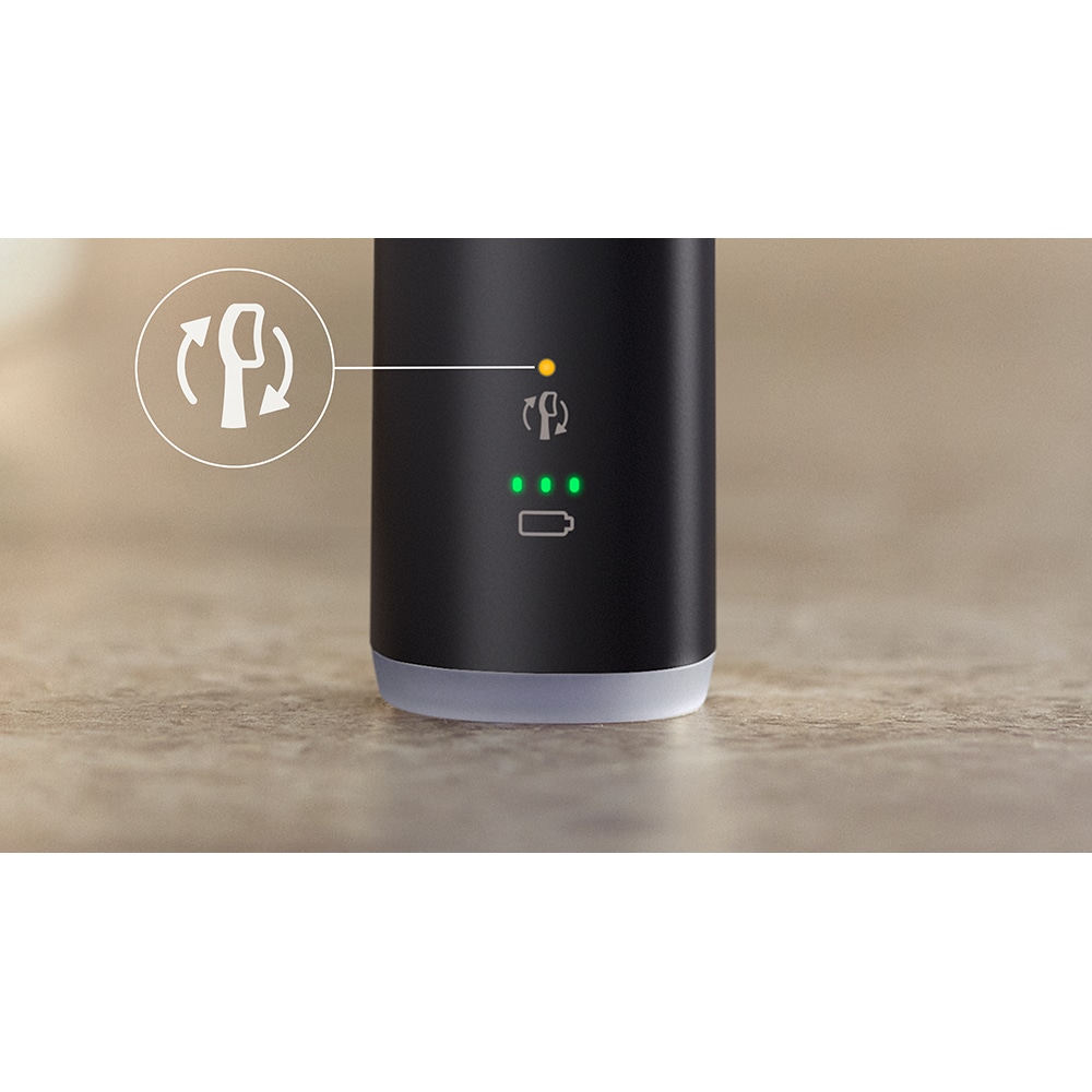 Set 2 Periute de dinti electrice PHILIPS Sonicare 7100 HX7429/02, 62000 miscari/min, 4 programe, 2 capete, alb-negru