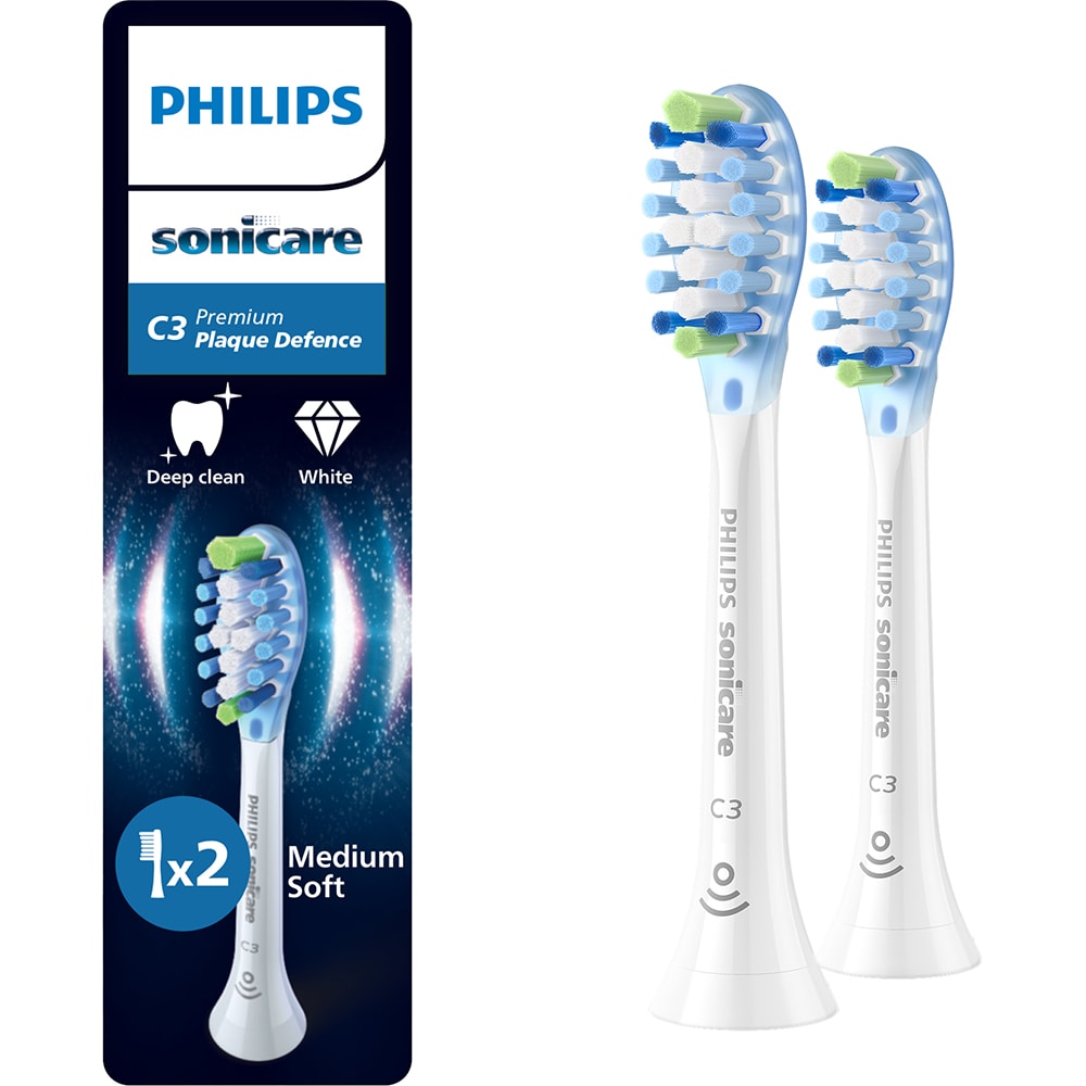 Rezerve periuta de dinti electrica PHILIPS Sonicare Premium Plaque Defence HX9042/87, 2 buc