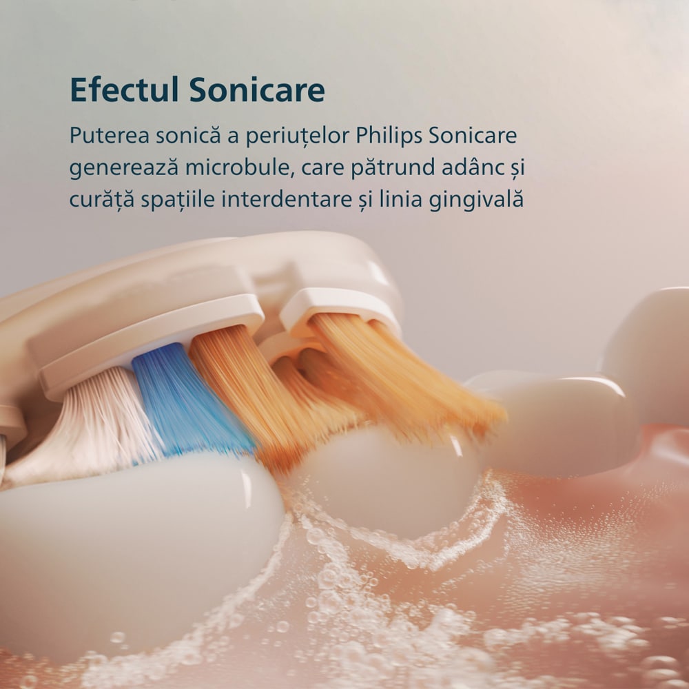 Periuta de dinti electrica PHILIPS Sonicare Diamond Clean HX9911/23, 62000 miscari/min, Curatare 3D, 4 programe, 1 capat, alb