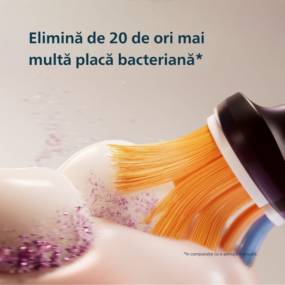 Periuta de dinti electrica PHILIPS Sonicare Prestige 9900 HX9992/12, 5 programe, 62000 miscari/min, 1 capat, Midnight Blue