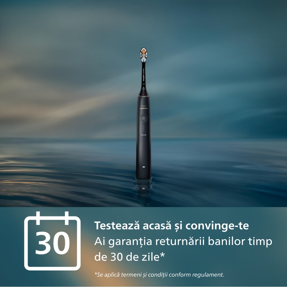 Periuta de dinti electrica PHILIPS Sonicare Prestige 9900 HX9992/12, 5 programe, 62000 miscari/min, 1 capat, Midnight Blue