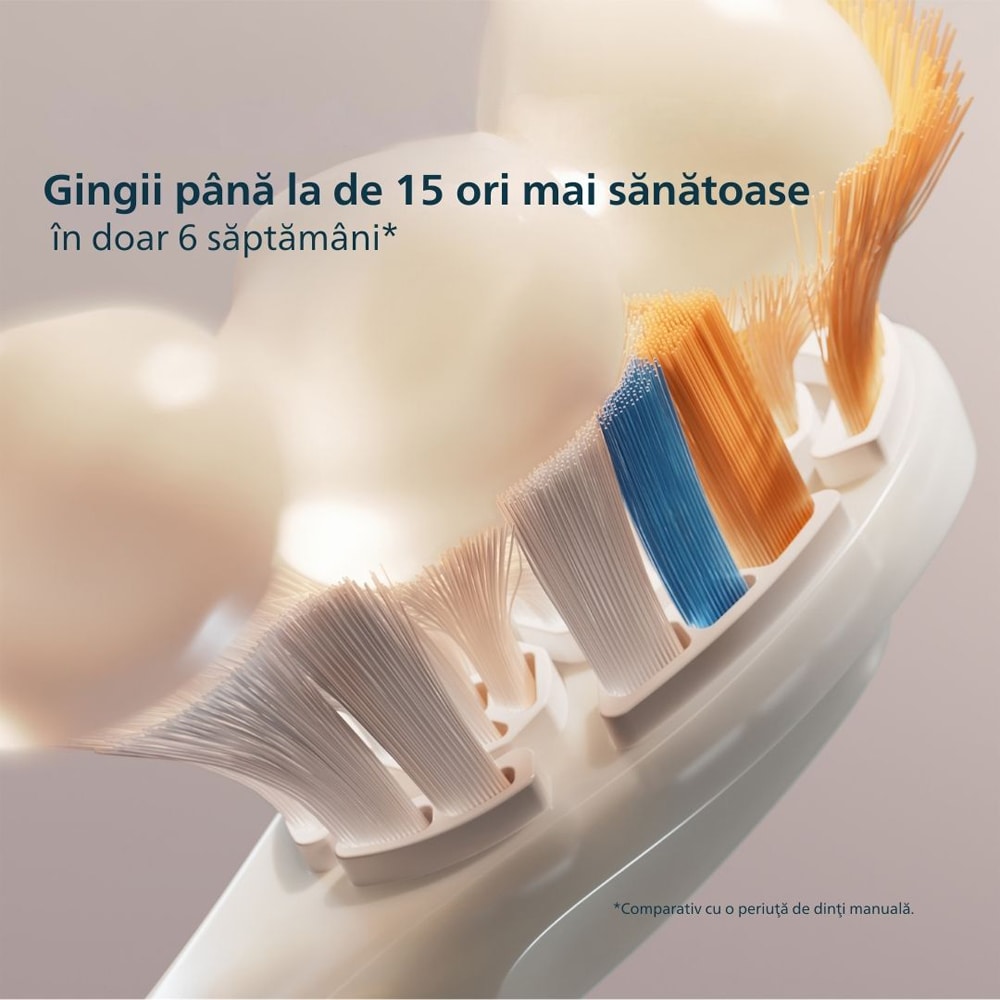 Periuta de dinti electrica PHILIPS Sonicare Prestige 9900 HX9992/31, 62000 miscari/min, 5 programe, 2 capete, roz