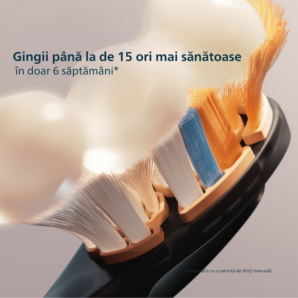 Periuta de dinti electrica PHILIPS Sonicare Prestige 9900 HX9992/42, 62000 miscari/min, 5 programe,  2 capete A3 Premium All in-One, Midnight Blue