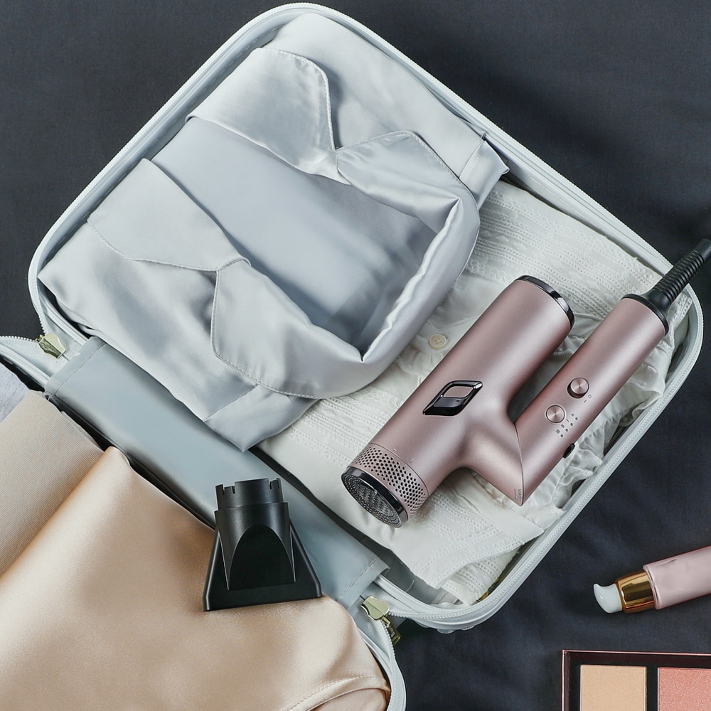 Uscator de par ROWENTA Nano HY8530E0, 3 viteze, 3 trepte de temperatura, roz