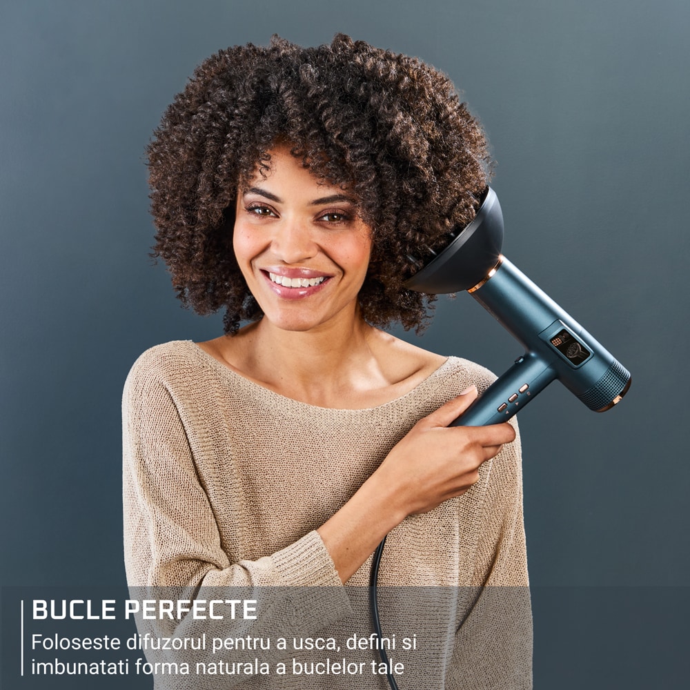 Uscator de par ROWENTA Maestria For You HY9430E0, 3 viteze, 3 trepte de temperatura, verde