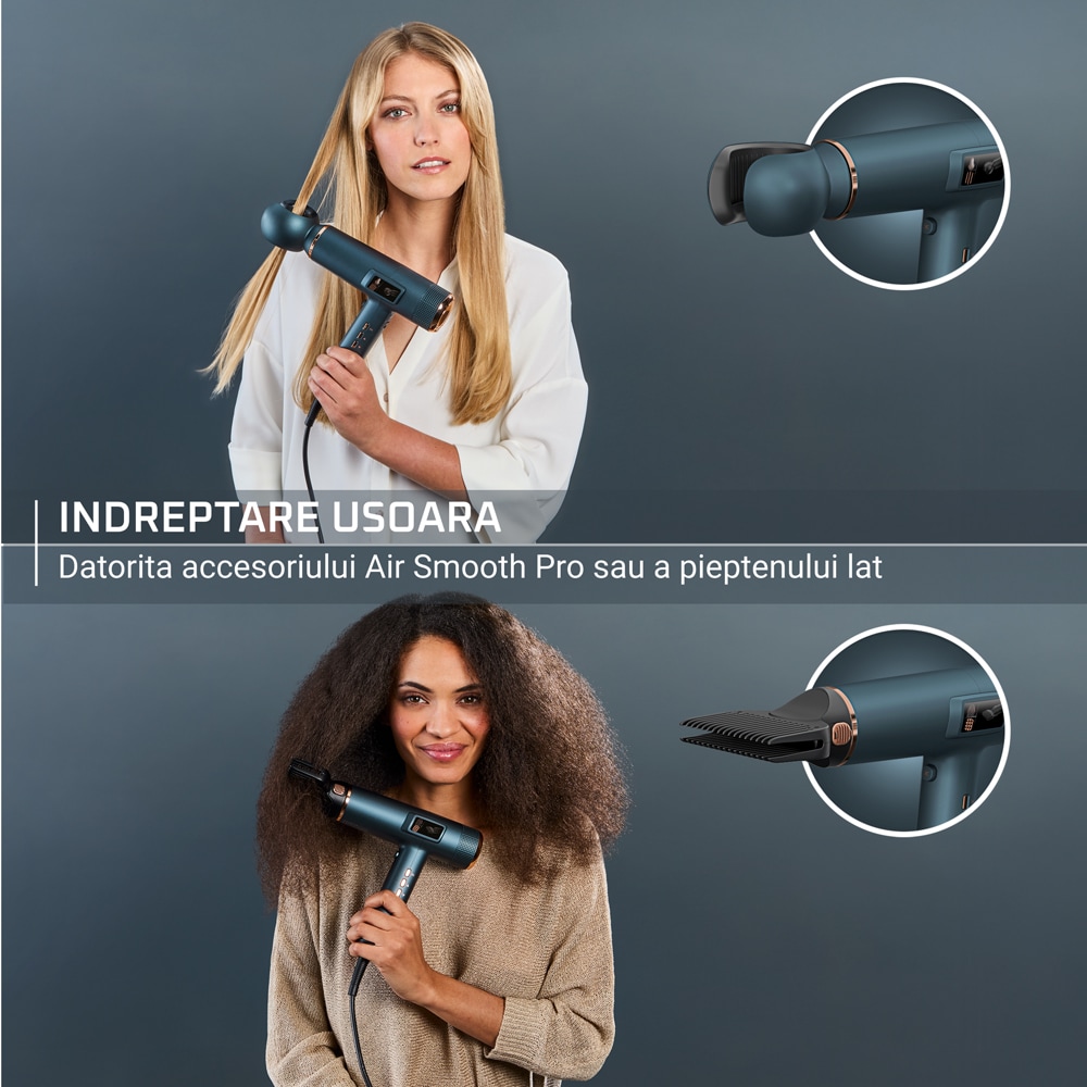 Uscator de par ROWENTA Maestria For You HY9430E0, 3 viteze, 3 trepte de temperatura, verde