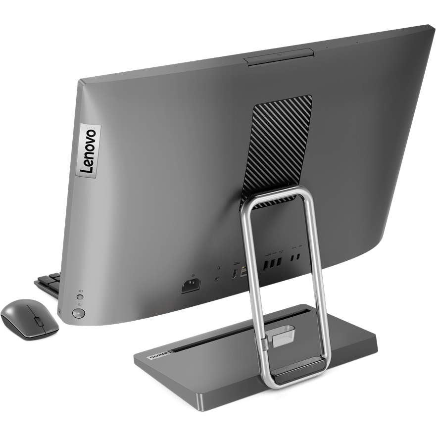 Sistem All in One LENOVO IdeaCentre AIO 5 24IAH7, Intel Core i5-13500H pana la 4.7GHz, 23.8" QHD, 16GB, SSD 1TB, Intel Iris Xe, Free Dos, gri