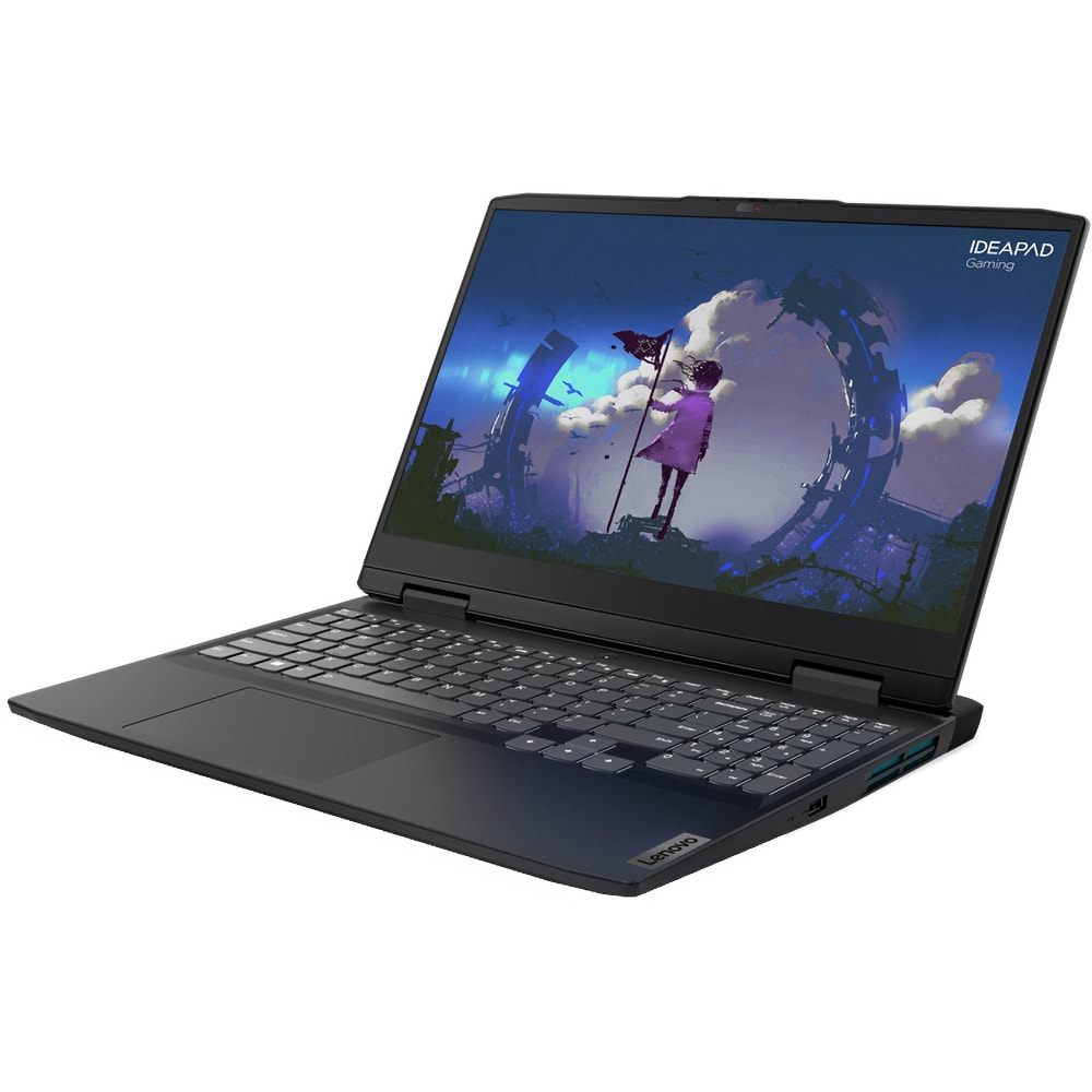 Laptop gaming LENOVO IdeaPad Gaming 3 15IAH7, Intel Core i5-12450H pana la 4.4GHz, 15.6" Full HD, 16GB, SSD 512GB, NVIDIA GeForce RTX 3050 Ti 4GB, Free DOS, Onyx Grey