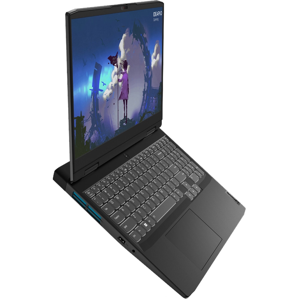 Laptop gaming LENOVO IdeaPad Gaming 3 15IAH7, Intel Core i5-12450H pana la 4.4GHz, 15.6" Full HD, 16GB, SSD 512GB, NVIDIA GeForce RTX 3050 Ti 4GB, Free DOS, Onyx Grey