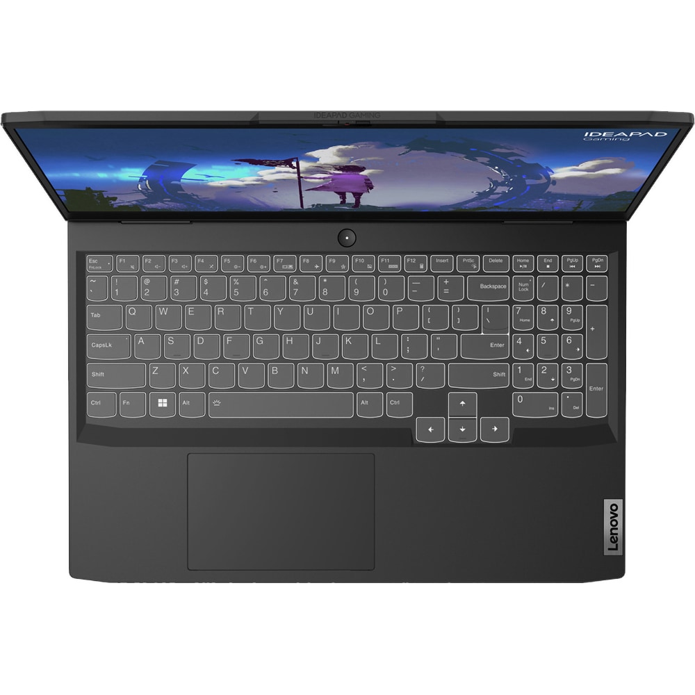 Laptop gaming LENOVO IdeaPad Gaming 3 15IAH7, Intel Core i5-12450H pana la 4.4GHz, 15.6" Full HD, 16GB, SSD 512GB, NVIDIA GeForce RTX 3050 Ti 4GB, Free DOS, Onyx Grey