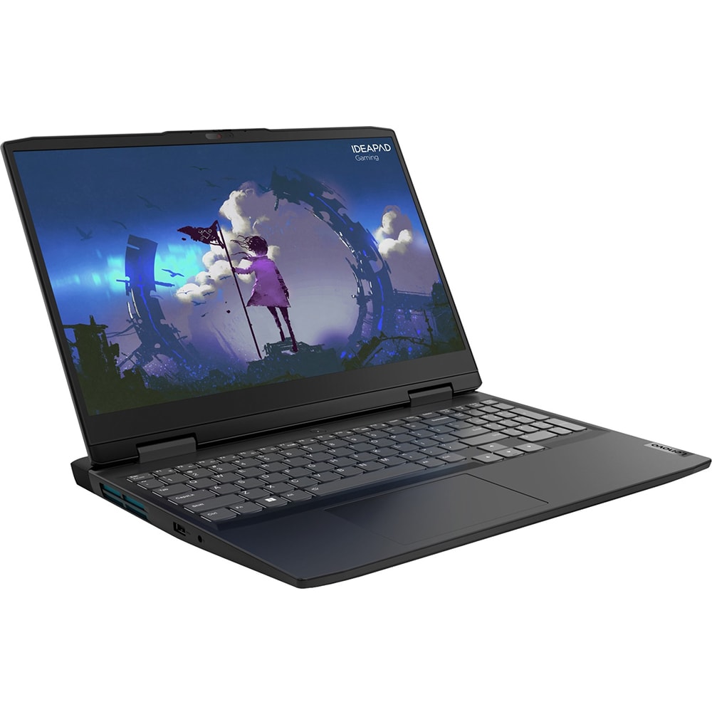 Laptop gaming LENOVO IdeaPad Gaming 3 15IAH7, Intel Core i5-12450H pana la 4.4GHz, 15.6" Full HD, 16GB, SSD 512GB, NVIDIA GeForce RTX 3050 Ti 4GB, Free DOS, Onyx Grey