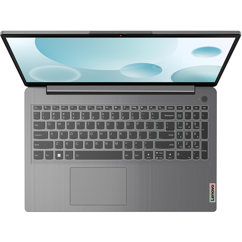 Laptop LENOVO IdeaPad 1 15IGL7, Intel Pentium Silver N5030 pana la 3.1GHz, 15.6" HD, 8GB, SSD 256GB, Intel UHD Graphics, Free DOS, gri