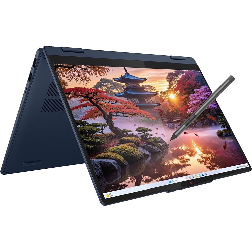 Laptop 2 in 1 LENOVO IdeaPad 5 14AKP10, AMD Ryzen AI 5 330 pana la 5GHz, 14" WUXGA, 8GB, 512GB, AMD Radeon 820M Graphics, Windows 11 Home, Cosmic Blue