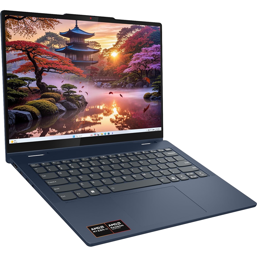 Laptop 2 in 1 LENOVO IdeaPad 5 14AKP10, AMD Ryzen AI 5 330 pana la 5GHz, 14" WUXGA, 8GB, 512GB, AMD Radeon 820M Graphics, Windows 11 Home, Cosmic Blue