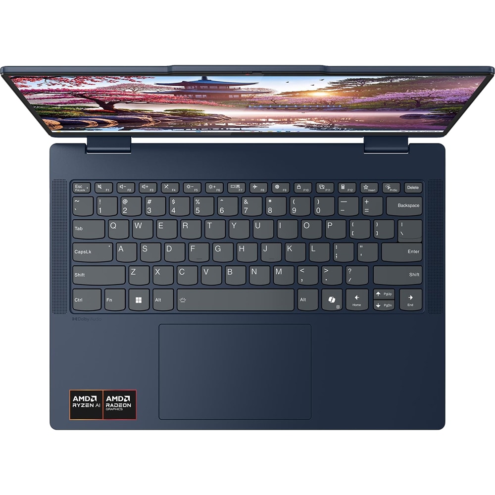 Laptop 2 in 1 LENOVO IdeaPad 5 14AKP10, AMD Ryzen AI 5 330 pana la 5GHz, 14" WUXGA, 8GB, 512GB, AMD Radeon 820M Graphics, Windows 11 Home, Cosmic Blue