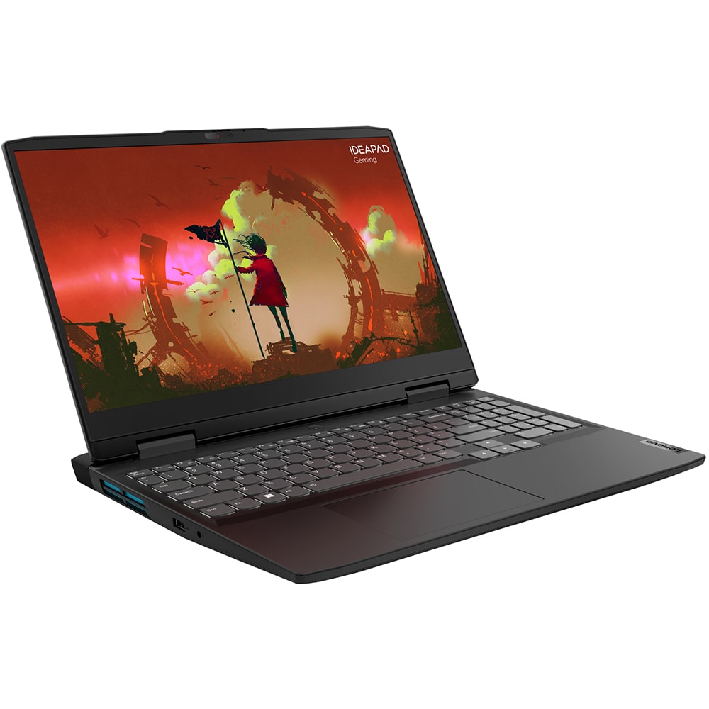 Laptop gaming LENOVO IdeaPad Gaming 3 15ARH7, AMD Ryzen 5 7535HS pana la 4.5GHz, 15.6" Full HD, 16GB, SSD 512GB, NVIDIA GeForce RTX 4050 6GB, Free DOS, gri